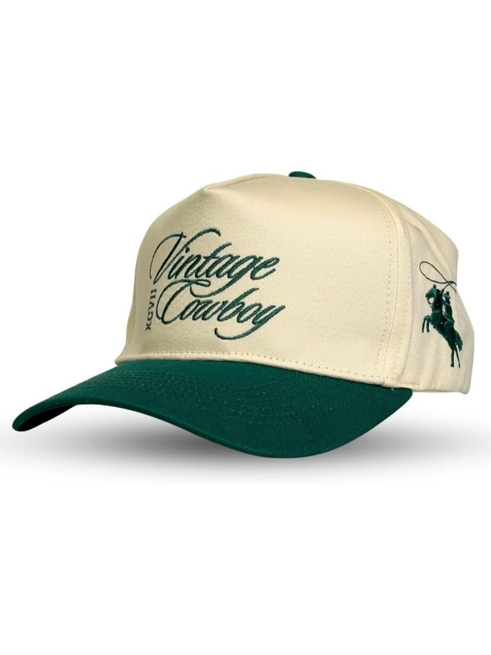 Vintage Western Trucker Hat | Unisex Country Cap | Camo Denim Embroidery